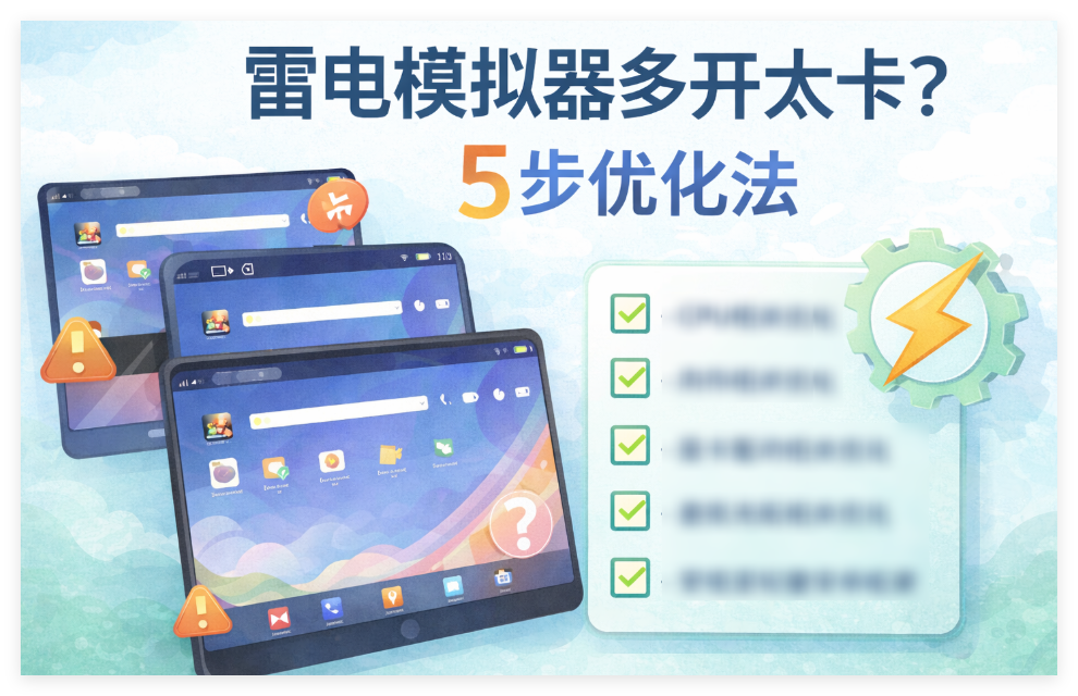 雷电模拟器多开太卡优化教程