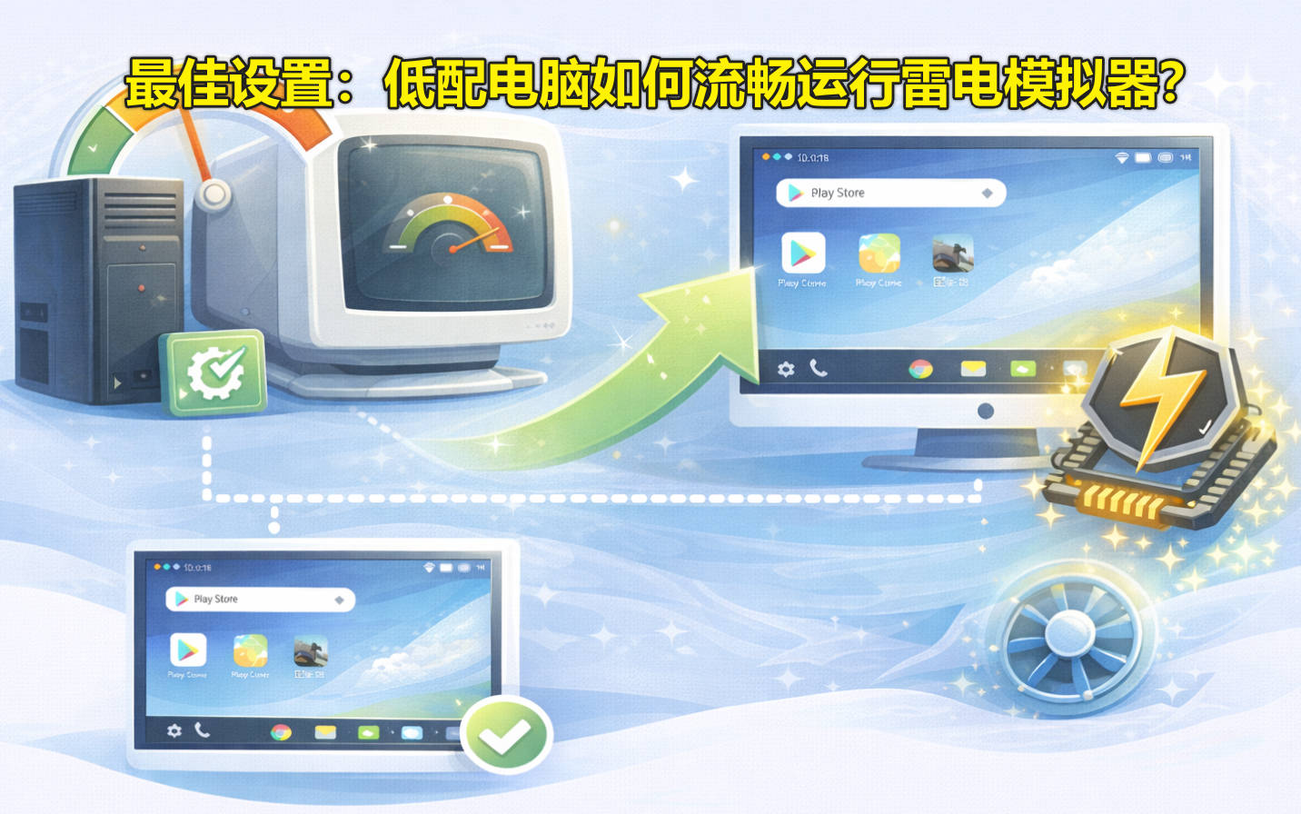 低配电脑如何流畅运行雷电模拟器