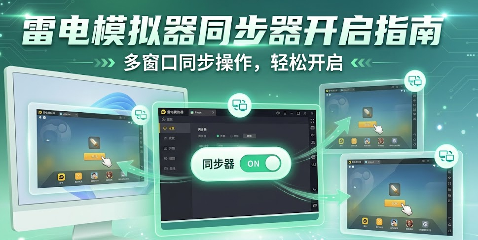 雷电模拟器怎么开启同步器