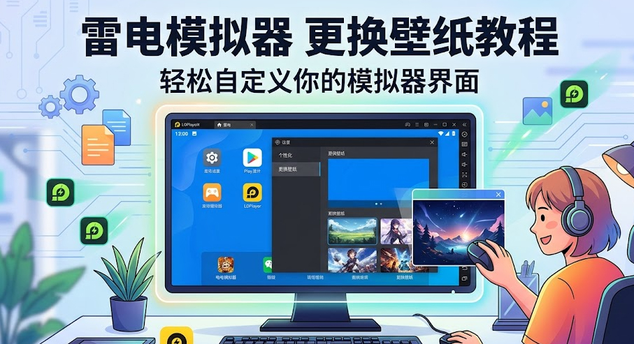 雷电模拟器怎么更换壁纸