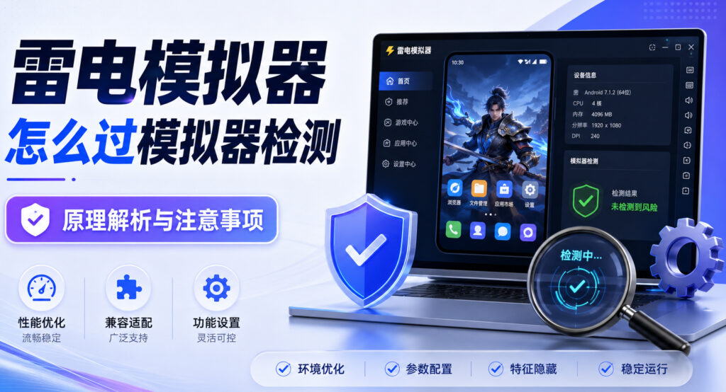 雷电模拟器如何绕过模拟器检测