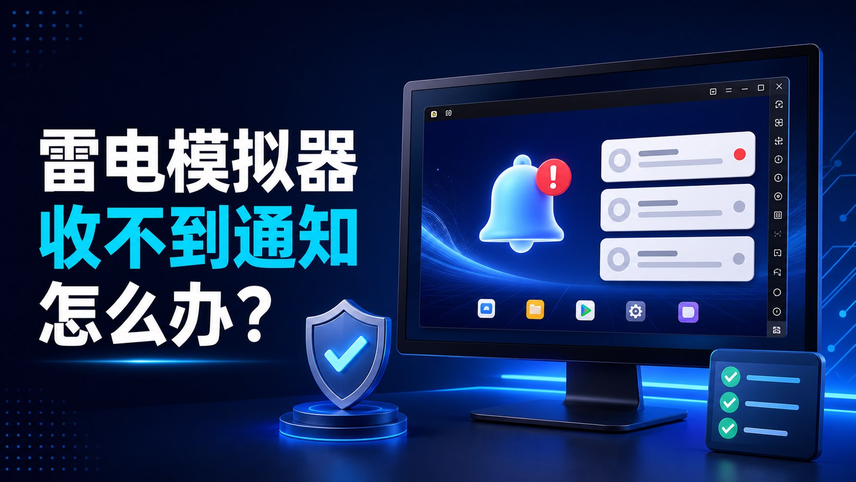 雷电模拟器收不到通知排查教程封面图
