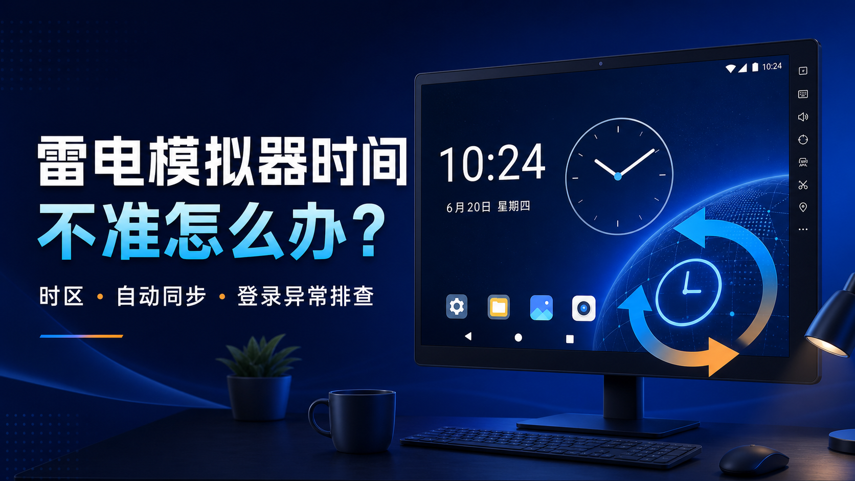 雷电模拟器时间不准的时区与自动同步排查教程封面
